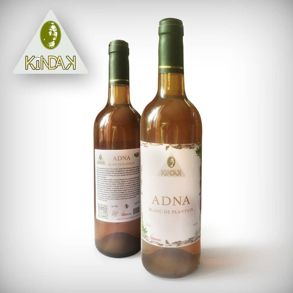 Deux bouteilles ADNA, blanc de plantain Kindak
