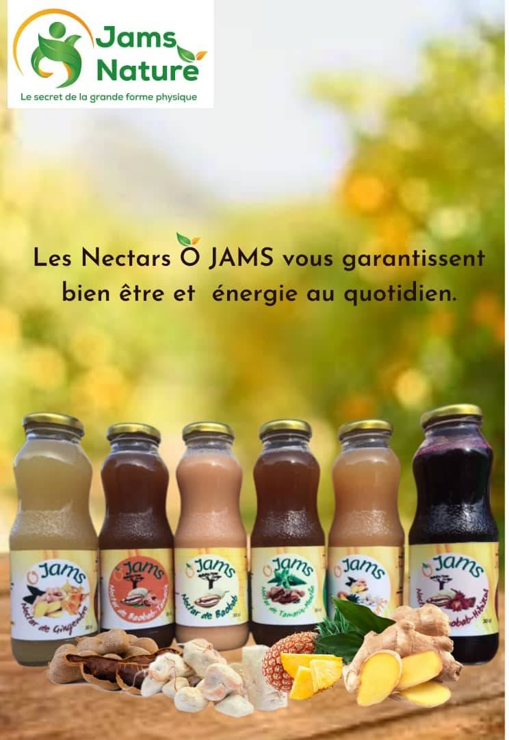 Présentation de la gamme de nectars naturels O'Jams Nature